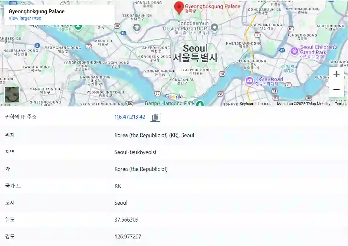 공인 IP 확인 사이트