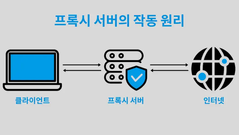 프록시 서버가 어떻게 작동하는지